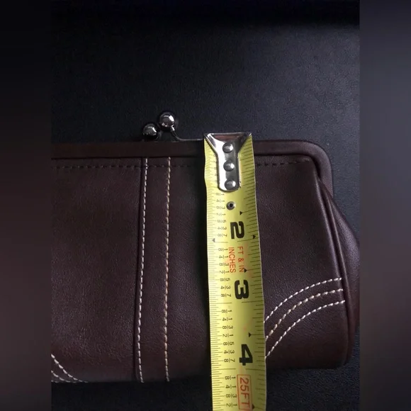 Coach Brown Leather Wristlet - Picture 4 of 9